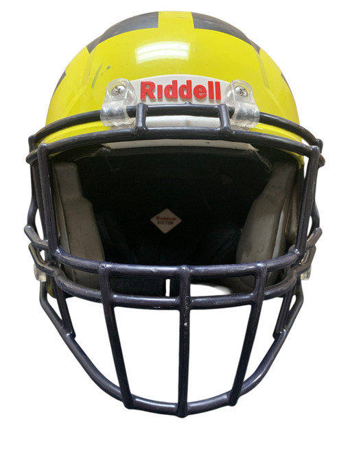 Vist Large View of Product Image Which is Used Riddell VICTOR S/M FB Helmet Navy Blue S/M