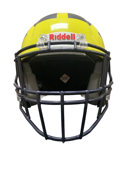 Vist Large View of Product Image Which is Used Riddell VICTOR S/M FB Helmet Navy Blue S/M