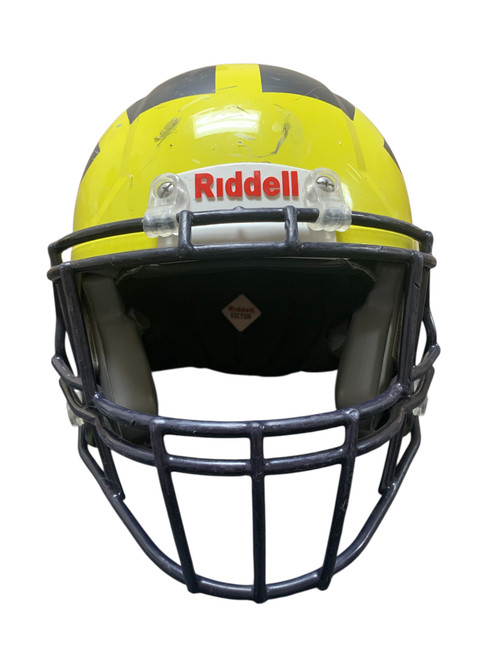 Vist Large View of Product Image Which is Used Riddell VICTOR S/M FB Helmet Navy Blue S/M