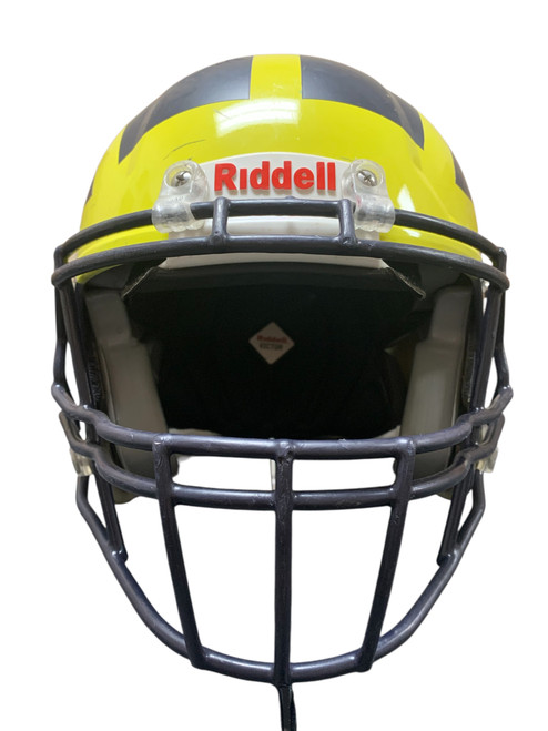 Vist Large View of Product Image Which is Used Riddell VICTOR LARGE HELMET FB Helmet Navy Blue LG