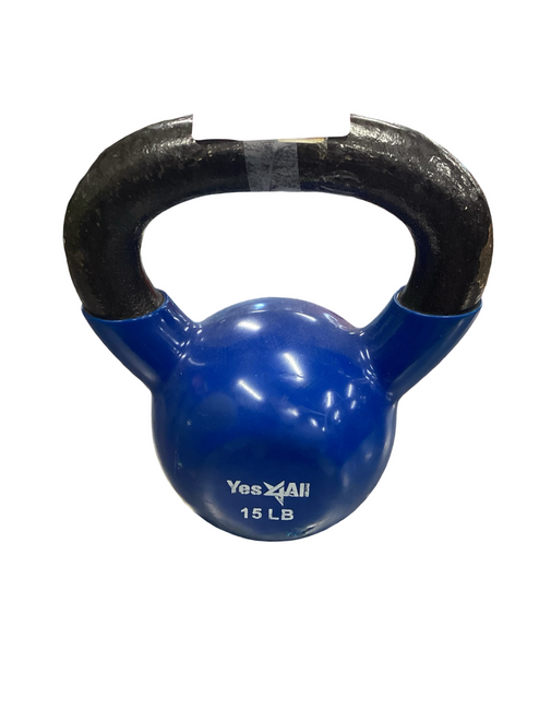 Vist Large View of Product Image Which is Used Kettle Dumbbell (Each) Royal Blue 15 lb