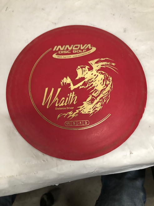 Vist Large View of Product Image Which is Used Innova WRAITH Disc Golf Driver Red 180g