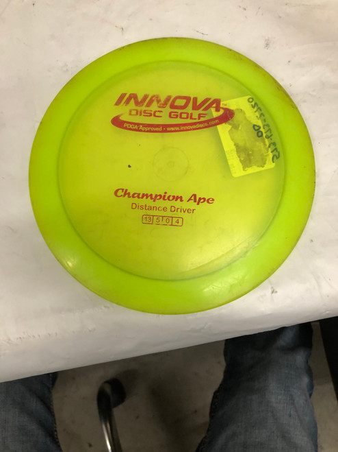 Vist Large View of Product Image Which is Used Innova CHAMPION APE Disc Golf Driver Yellow 174g