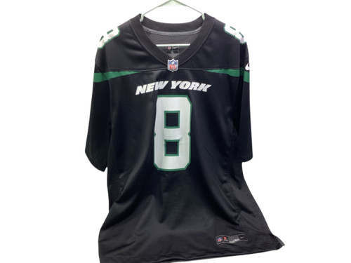 Vist Large View of Product Image Which is Used Nike 8 RODGERS NEW YORK JET JERSEY FB Top Adult Black XL