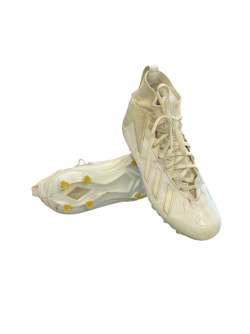 Vist Large View of Product Image Which is Used Adidas CLEATS BB/SB Cleats White Senior 9