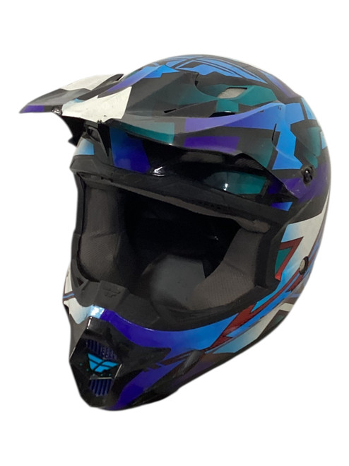 Vist Large View of Product Image Which is Used FLY RACING KINETIC Adult Helmet Royal Blue XS