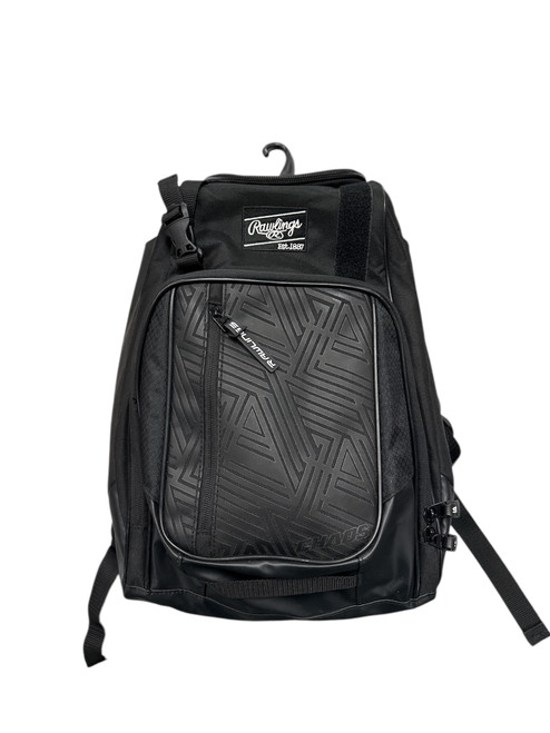 Vist Large View of Product Image Which is Used Rawlings CHAOS BACK PACK BB/SB Player Backpack Black