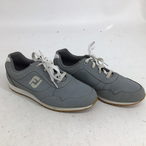 Vist Large View of Product Image Which is Used Foot Joy FJ SPORT RETRO WMN 9.0 W SPIKELESS GOLF Womens Golf Shoes Grey Senior 9