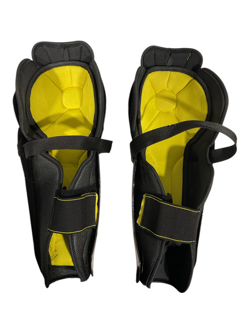 Vist Large View of Product Image Which is Used CCM TACKS 3092 Senior Shin Guards Black 14"