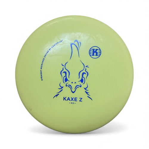 Vist Large View of Product Image Which is Used Kastaplast KAXE Z Disc Golf Mid Range Yellow