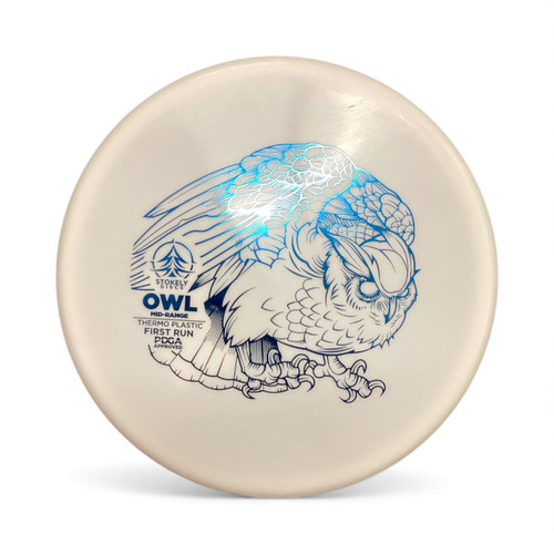 Vist Large View of Product Image Which is Used STOKELY OWL Disc Golf Mid Range White