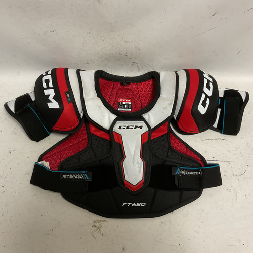 Vist Large View of Product Image Which is Used CCM JETSPEED FT680 Senior Shoulder Pads SM