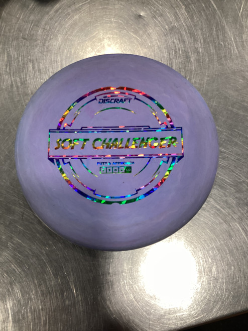 Vist Large View of Product Image Which is Used Discraft SOFT CHALLENGER Disc Golf Putter Purple 156g