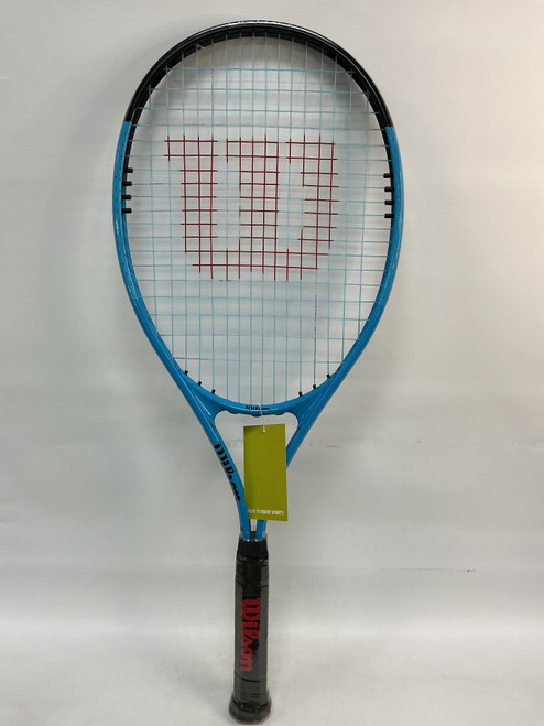 Vist Large View of Product Image Which is Used Wilson ULTRA POWER Adult Tennis Racquet Royal Blue 4 3/8"