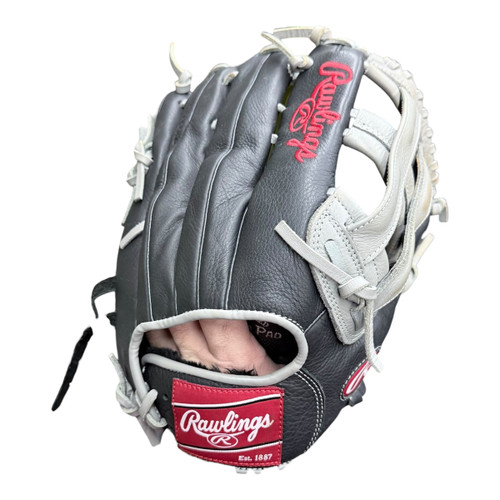 Vist Large View of Product Image Which is Used Rawlings SELECT SERIES WRS125HBGG BB/SB Glove RH Throw Black 12 1/2"