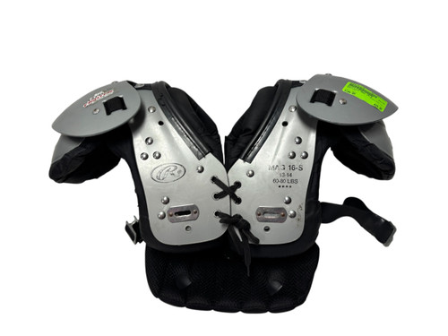 Vist Large View of Product Image Which is Used Rawlings MAG 16-S Football Shoulder Pads Grey Junior SM 13-14" / 60-80lb