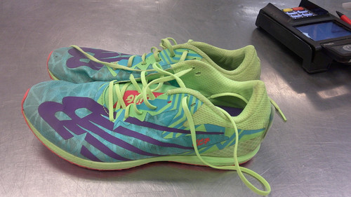 Vist Large View of Product Image Which is Used New Balance Track & Field Cleats Adult Green Senior 7