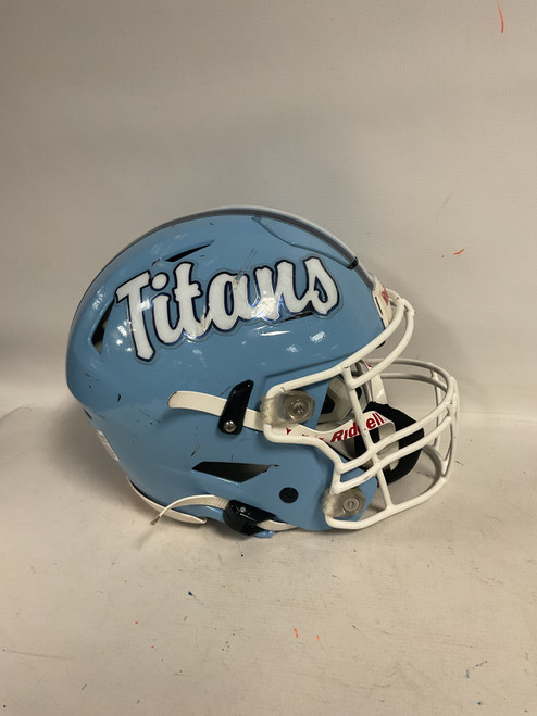 Vist Large View of Product Image Which is Used Riddell SPEEDFLEX 2017 FB Helmet Carolina Blue LG