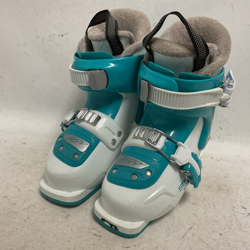 Vist Large View of Product Image Which is Used Tecnica SHEEVA JT2 Girls DH Ski Boot Teal 165 MP - Y09