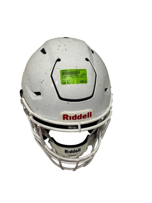 Vist Large View of Product Image Which is Used Riddell 2023 SPEEDFLEX InSite R61195 Varsity Football Helmet White XL