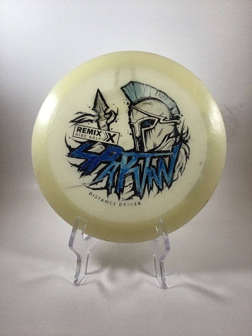 Vist Large View of Product Image Which is Used REMIX GLOW SPARTAN Disc Golf Driver Yellow 175g