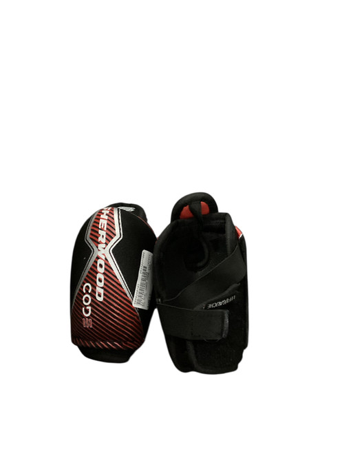 Vist Large View of Product Image Which is Used Sher-wood CODE Youth Elbow Pads LG