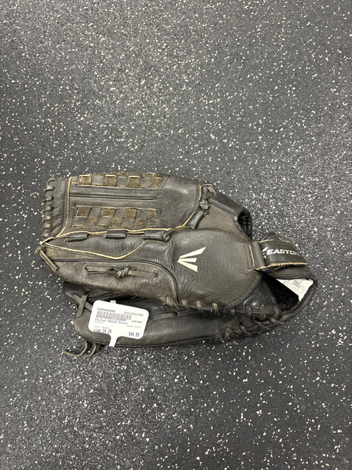 Vist Large View of Product Image Which is Used Easton HVC14 BB/SB Glove LH Throw Black 14"