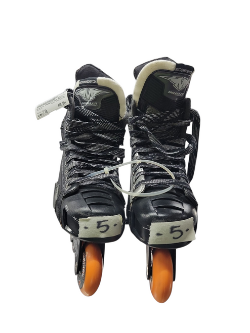 Vist Large View of Product Image Which is Used Mission INHALER DS5 Roller Hockey Skates Black Junior 05