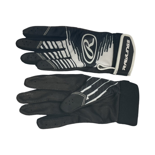 Vist Large View of Product Image Which is Rawlings BB/SB Batting Gloves Black XS