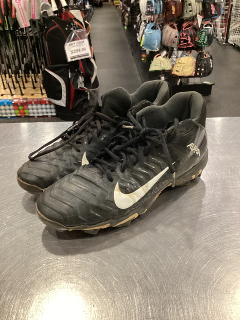 Vist Large View of Product Image Which is Used Nike ALPHA Adult FB Cleats Black Senior 10.5