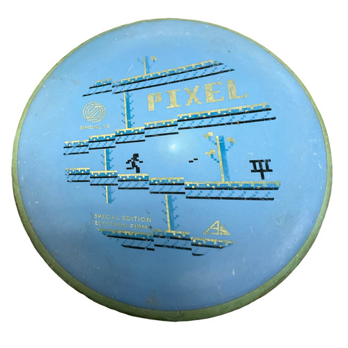 Vist Large View of Product Image Which is Used Axiom SIMONELINE FIRM PIXEL Disc Golf Putter Royal Blue