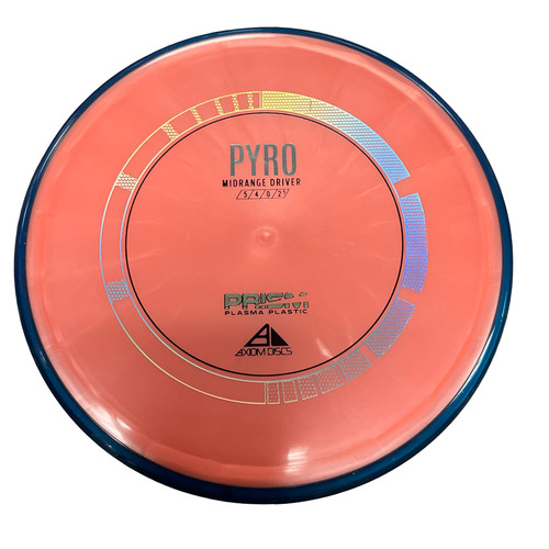 Vist Large View of Product Image Which is Used Axiom PRISM PLASMA PYRO Disc Golf Mid Range Navy Blue