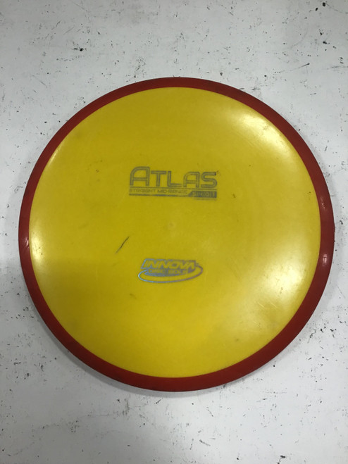 Vist Large View of Product Image Which is Used Innova STAR ATLAS Disc Golf Mid Range Yellow 175g