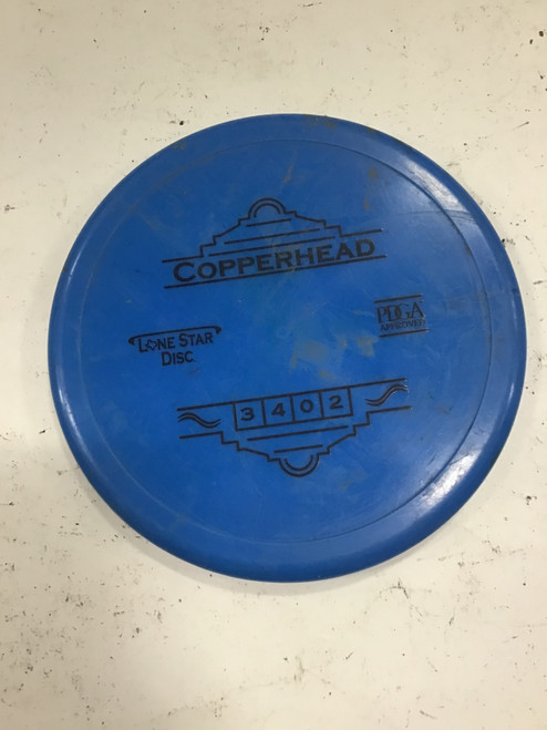 Vist Large View of Product Image Which is Used Lone Star Disc ALPHA COPPERHEAD Disc Golf Putter Royal Blue 175g