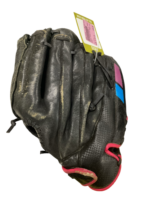 Vist Large View of Product Image Which is Used Mizuno FINCH BB/SB Glove RH Throw Black 12 1/4"