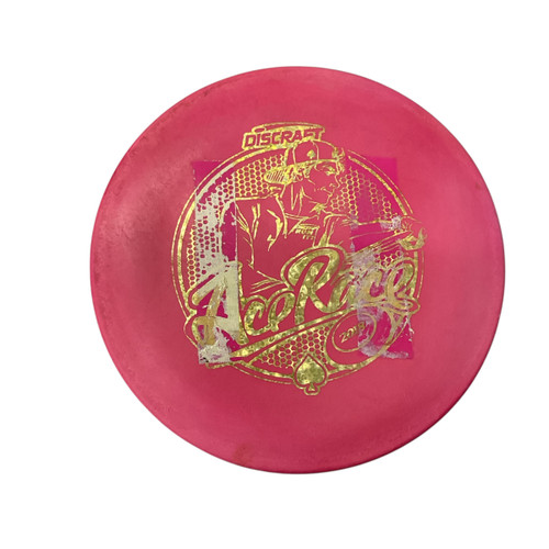 Vist Large View of Product Image Which is Used Discraft ACE RACE Disc Golf Mid Range Pink