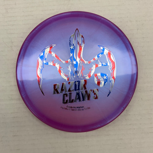 Vist Large View of Product Image Which is Used Discmania EAGLE MCMAHON META TACTIC Disc Golf Putter Purple 173g