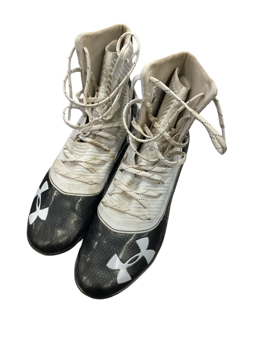 Vist Large View of Product Image Which is Used Under Armour HIGHLIGHT Adult FB Cleats Black Senior 12