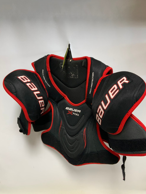 Vist Large View of Product Image Which is Used Bauer VAPOR X 700 Senior Shoulder Pads SM