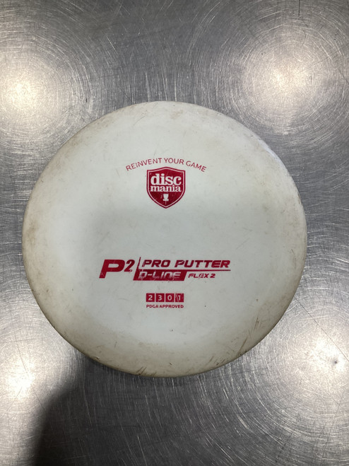 Vist Large View of Product Image Which is Used Discmania P2 Disc Golf Putter White