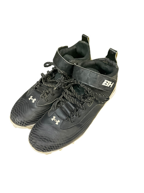 Vist Large View of Product Image Which is Used Under Armour 3025587-001 BB/SB Cleats Black Senior 7.5