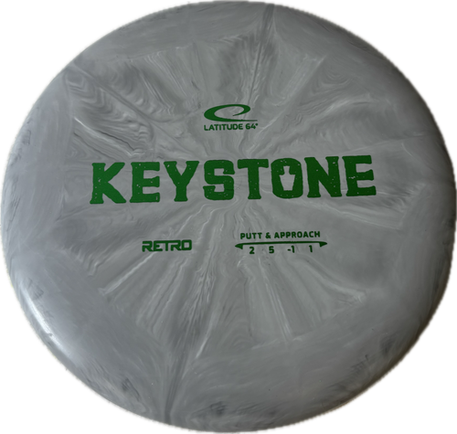 Vist Large View of Product Image Which is Used Latitude 64 KEYSTONE Disc Golf Putter Grey