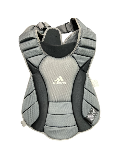 Vist Large View of Product Image Which is Used Adidas 15-18 Catchers Chest Protector Grey Youth