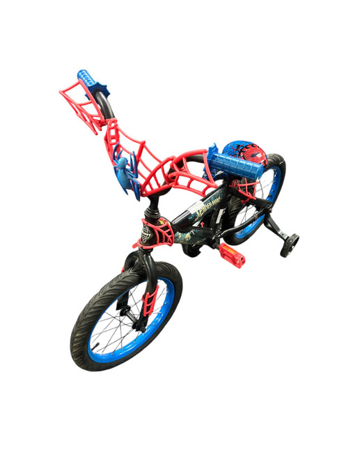 Vist Large View of Product Image Which is Used Huffy SPIDERMAN Road Bike Boys Royal Blue 16"
