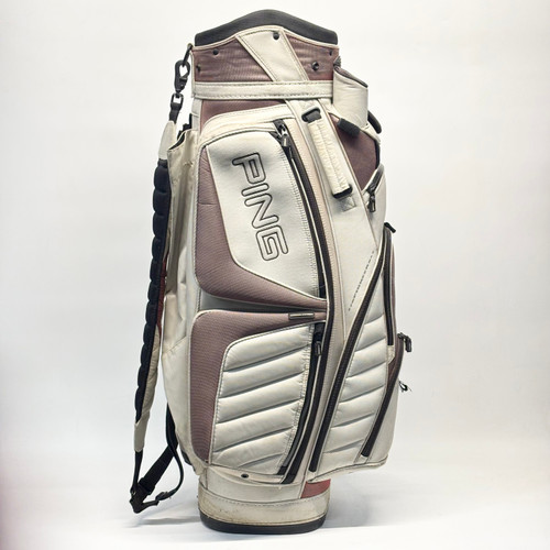 Vist Large View of Product Image Which is Used Ping TOUR STAFF Mens Cart Bag White