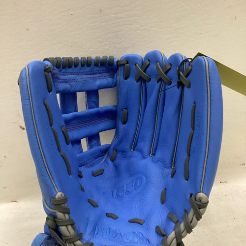 Vist Large View of Product Image Which is Used Wilson AO5RB2512 BB/SB Glove RH Throw Carolina Blue 12"