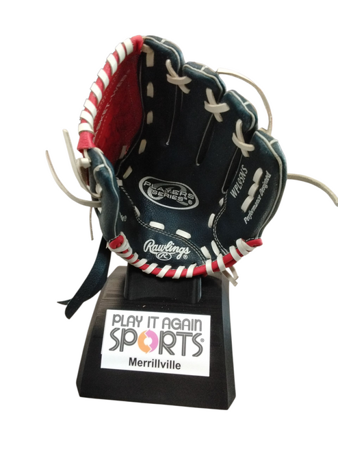 Vist Large View of Product Image Which is Used Rawlings WPL95NS BB/SB Glove T-ball Navy Blue 9 1/2"
