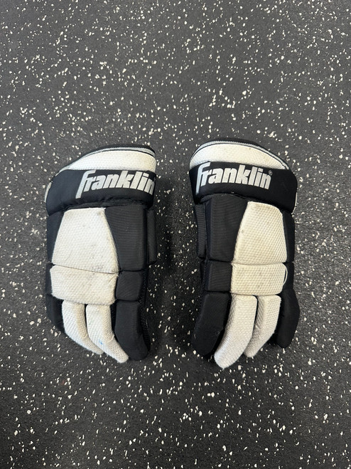 Vist Large View of Product Image Which is Used Franklin NHL 150 Junior Gloves Black 10"