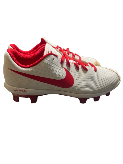 Vist Large View of Product Image Which is Used Nike LUNARLON SOFTBALL CLEAT BB/SB Cleats White Senior 9.5