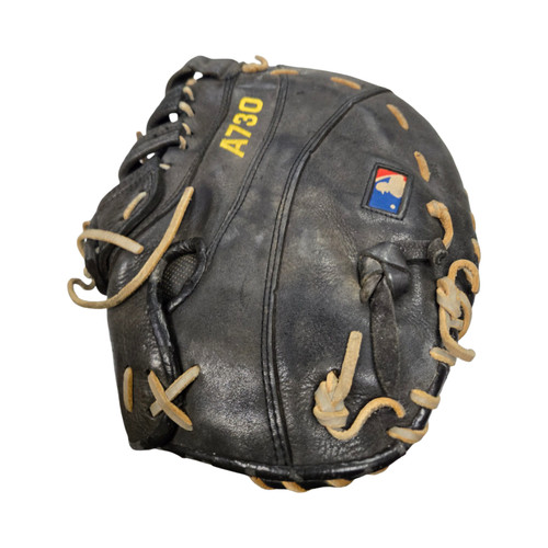 Vist Large View of Product Image Which is Used Wilson A730 BB/SB First Base LH Throw Black 12"